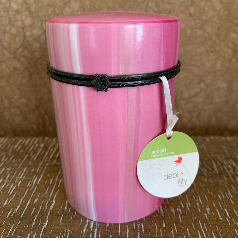 NWT Debi Lilly Sunset Lidded Candle